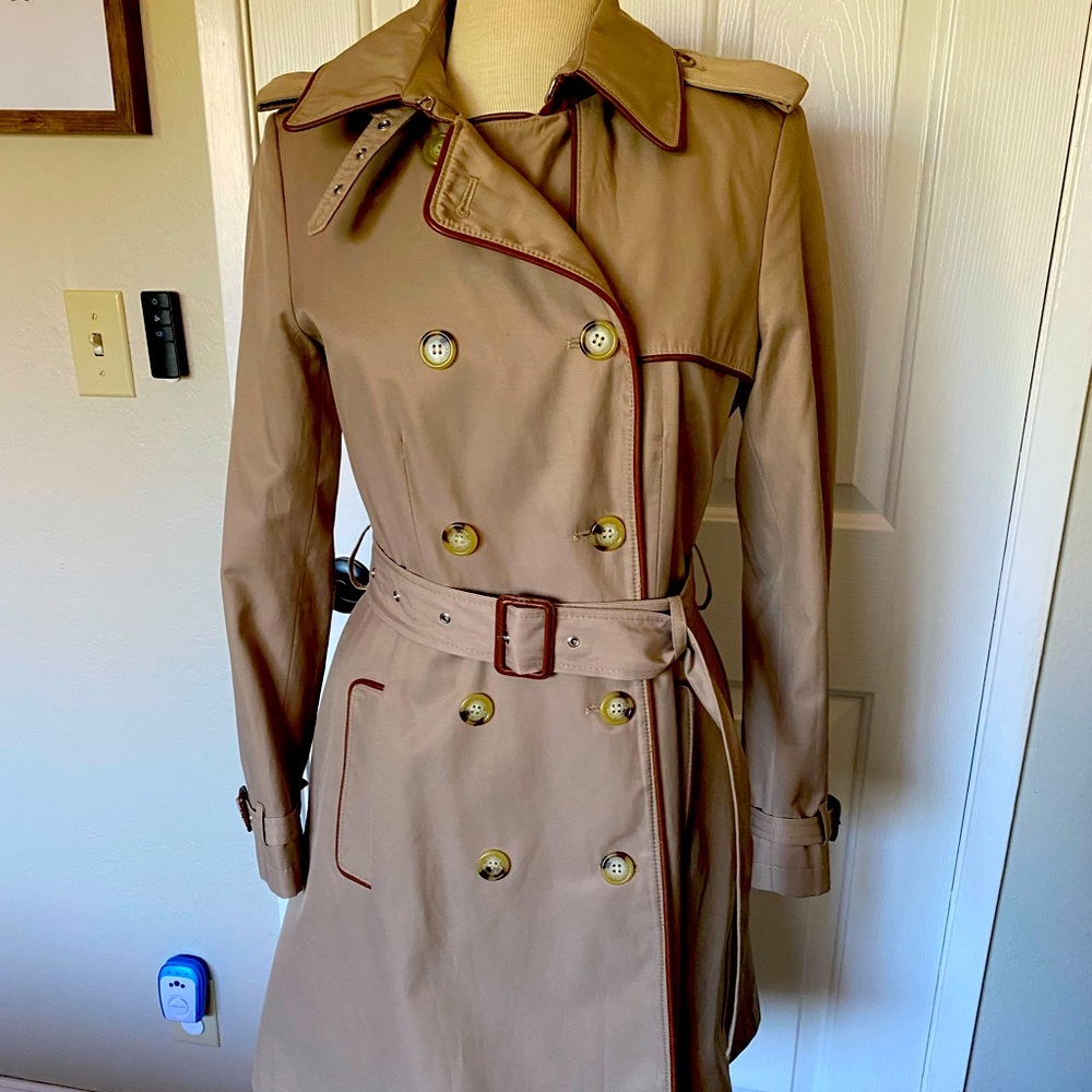 Lauren Ralph Lauren Belted Double Breasted Trench Coat